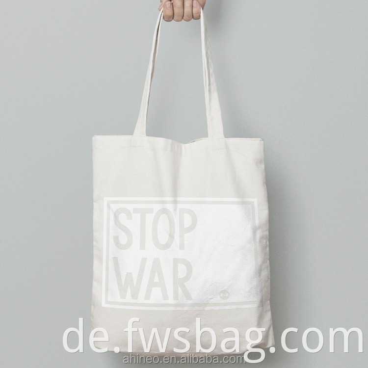 Custom Promote -Geschenkfrauen wiederverwendbare Leinwand Handtasche Slogon bedruckte Tasche Leinwandtasche für den Bauernmarkt